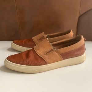 Free People leather slip on shoes